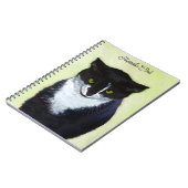 Tuxedo Cat Paining - Kute Original Cat Art Notitieboek (Linkerzijde)