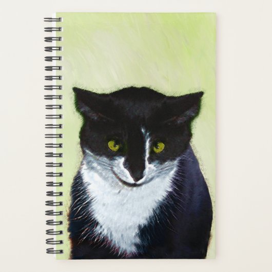 Tuxedo Cat Paining - Kute Original Cat Art Planner (Voorkant)