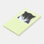 Tuxedo Cat Paining - Kute Original Cat Art Post-it® Notes (Schuin)
