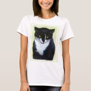 Tuxedo Cat Paining - Kute Original Cat Art T-shirt