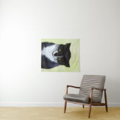 Tuxedo Cat Paining - Kute Original Cat Art Wandkleed (In Situ (horizontaal))