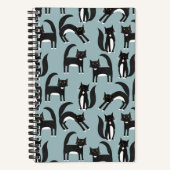 Tuxedo Cat Pattern Notitieboek (Voorkant)