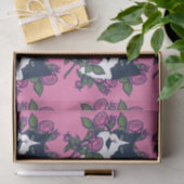 Tuxedo Cat Peony Floral Art Tuxie Cats Tissuepapier (Geschenk)