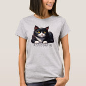 Tuxedo Cat personaliseren T-shirt (Voorkant)