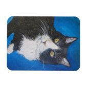 Tuxedo Cat Pet Art Magnet Gepersonaliseerd Cadeauo Magneet (Horizontaal)