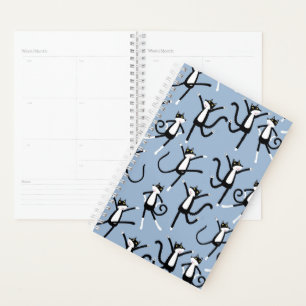 Tuxedo Cat Planner voor zwarte en witte danskleure