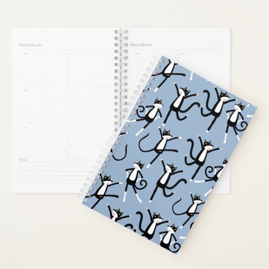 Tuxedo Cat Planner voor zwarte en witte danskleure (Display)