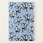 Tuxedo Cat Planner voor zwarte en witte danskleure (Achterkant)