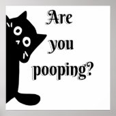 Tuxedo CAT poep je naar de badkamer Poster (Voorkant)