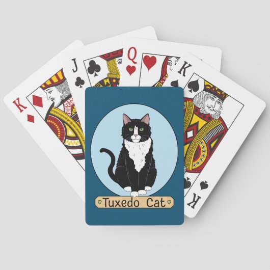 Tuxedo Cat Pokerkaarten (Achterkant)