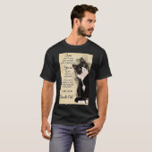 Tuxedo Cat Poster Poster T-shirt (Voorkant volledig)