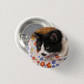 Tuxedo Cat Ronde Button 3,2 Cm (Voorkant /achterkant)