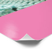 Tuxedo Cat Schattige met  Haak Tapijt Roze Meisjes Perfect Poster (Hoek)