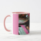 Tuxedo Cat Schattige met Haakkleed Dank u Mok (Links)