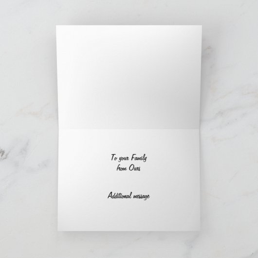 Tuxedo Cat Seasons Greetcard Feestdagen Kaart (Binnen)