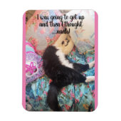 Tuxedo Cat Slapeping Funny Gezegde cats Magnet Magneet (Verticaal)