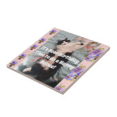 Tuxedo Cat Sleeping Funny Cats Happy Dance Tile Tegeltje (Zijkant)