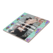 Tuxedo Cat Sleeping Funny Cats Happy Dance Tile Tegeltje (Zijkant)