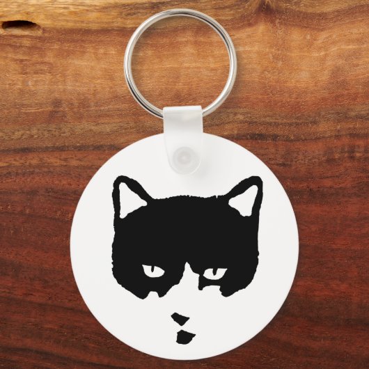 Tuxedo Cat Sleutelhanger (Voorkant)