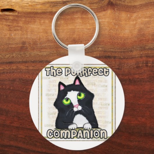 Tuxedo Cat Sleutelhanger (Voorkant)