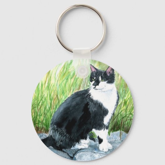 Tuxedo Cat Sleutelhanger (Voorkant)