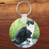 Tuxedo Cat Sleutelhanger (Voorkant)