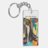 Tuxedo Cat Sleutelhanger (Voorkant Links)