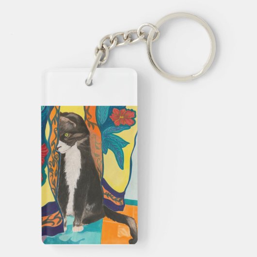Tuxedo Cat Sleutelhanger (achterkant)