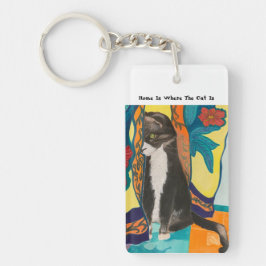 Tuxedo Cat Sleutelhanger