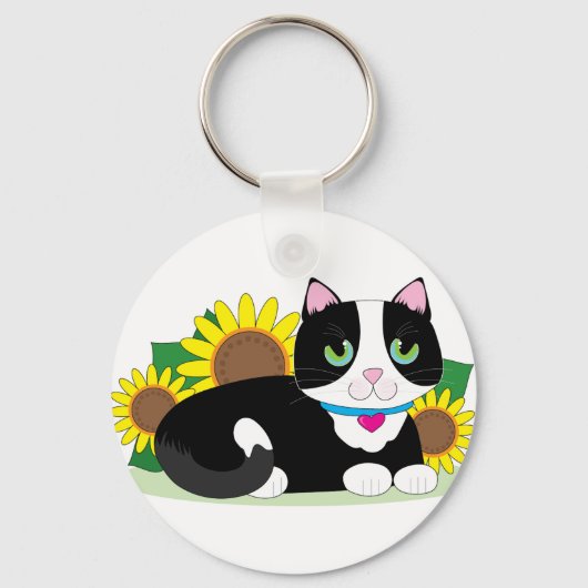 Tuxedo Cat Sleutelhanger (Voorkant)
