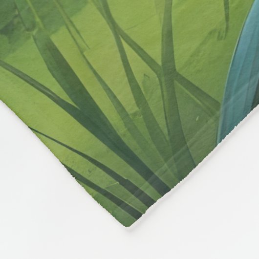 Tuxedo Cat Spring Bloemen Schilderen Fleece Deken (Hoek)