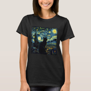 Tuxedo Cat Sterrennacht Tuxedo Cat Owner T-shirt
