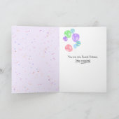 Tuxedo Cat Sweet 16 Verjaardagsballon Kaart (Binnen)