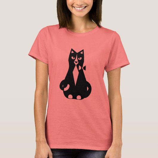 Tuxedo Cat T-shirt (Voorkant)