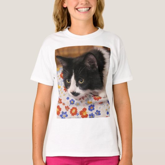 Tuxedo Cat T-Shirt (Voorkant)