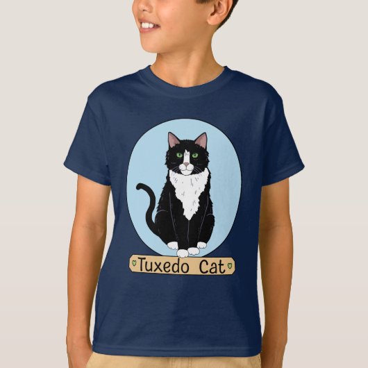 Tuxedo Cat T-shirt (Voorkant)