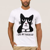 TUXEDO CAT T-shirts, IK HOOR MIJN TUXEDO CAT T-shirt (Voorkant)