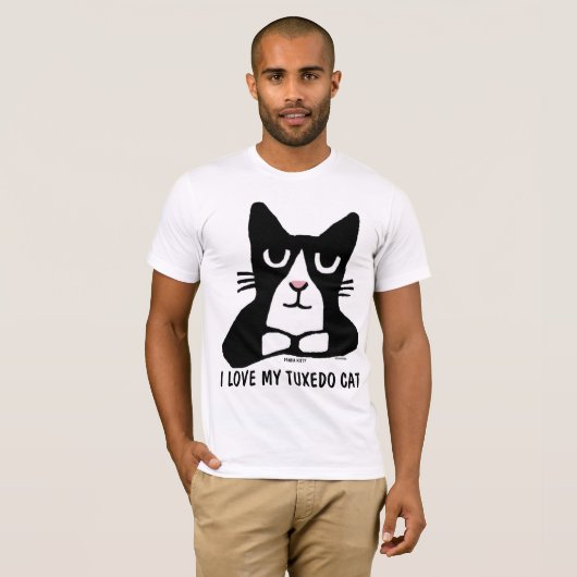 TUXEDO CAT T-shirts, IK HOOR MIJN TUXEDO CAT T-shirt (Voorkant volledig)