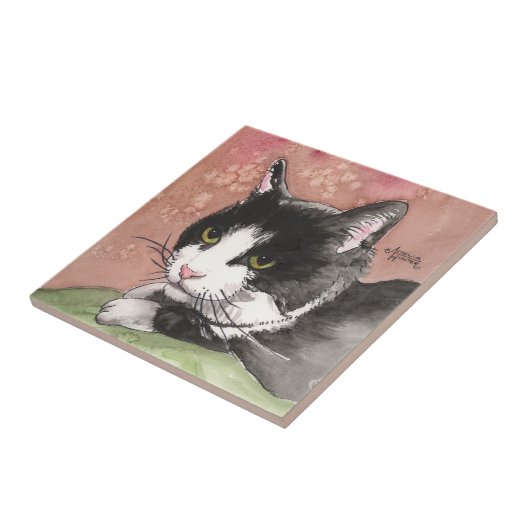 Tuxedo Cat Tegeltje (Zijkant)