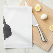 Tuxedo Cat Theedoek (Quarter Fold)