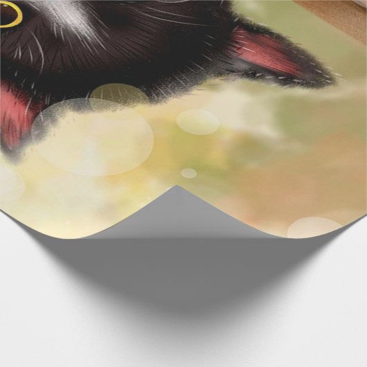 Tuxedo Cat | Toestemming kat Cadeaupapier (Hoek)