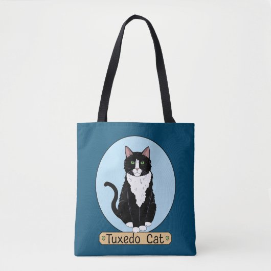 Tuxedo Cat Tote Bag (Voorkant)