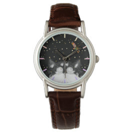 Tuxedo Cat Veroverd door Dragonfly Horloge