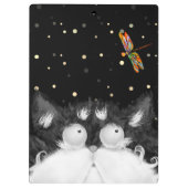 Tuxedo Cat Veroverd door Dragonfly Klembord (Achterkant)