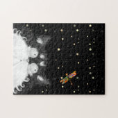 Tuxedo Cat Veroverd door Dragonfly Legpuzzel (Horizontaal)
