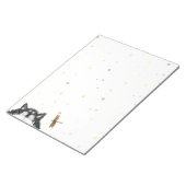 Tuxedo Cat Veroverd door Dragonfly Notitieblok (Schuin)