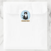 Tuxedo Cat Vierkante Sticker (Tas)