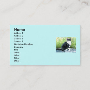 Tuxedo Cat-Visitekaartjes Visitekaartje