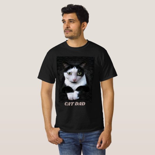Tuxedo Cat w/out jouw tekst T-shirt (Voorkant volledig)