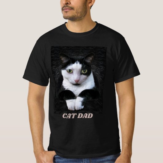 Tuxedo Cat w/out jouw tekst T-shirt (Voorkant)